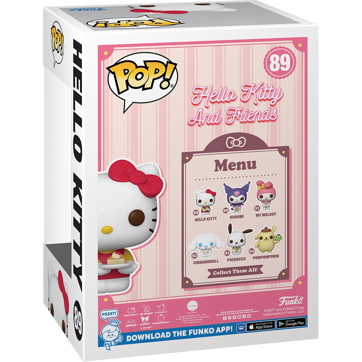 Hello Kitty 和朋友们 Hello Kitty 与甜点 (2024) Pop! 乙烯基公仔 #89-2024 年 12 月底上市