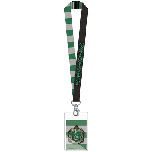 Harry Potter Slytherin Lanyard with Card Holder Monogram Harry Potter Key Chains
