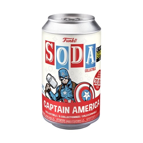 复仇者联盟:终局之战美国队长乙烯基 Funko Soda 公仔 - 限量版
