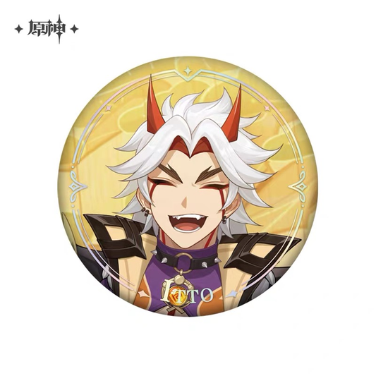 GENSHIN IMPACT Inazuma City Themed Serie Character Badge - Arataki Itto