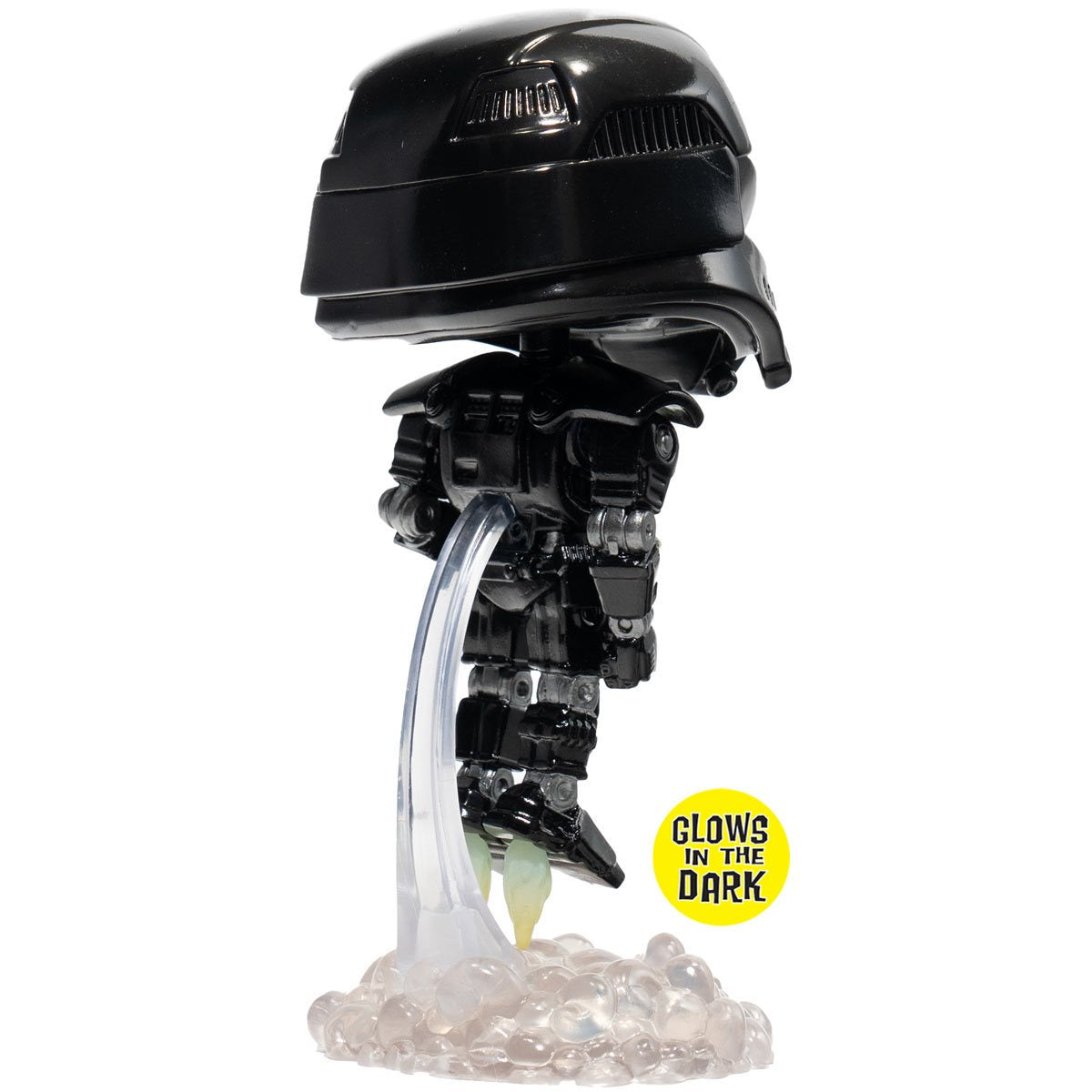 星球大战:曼达洛人黑暗士兵与 Grogu 夜光 Pop!Funko 乙烯基人偶 #488 - 限量版