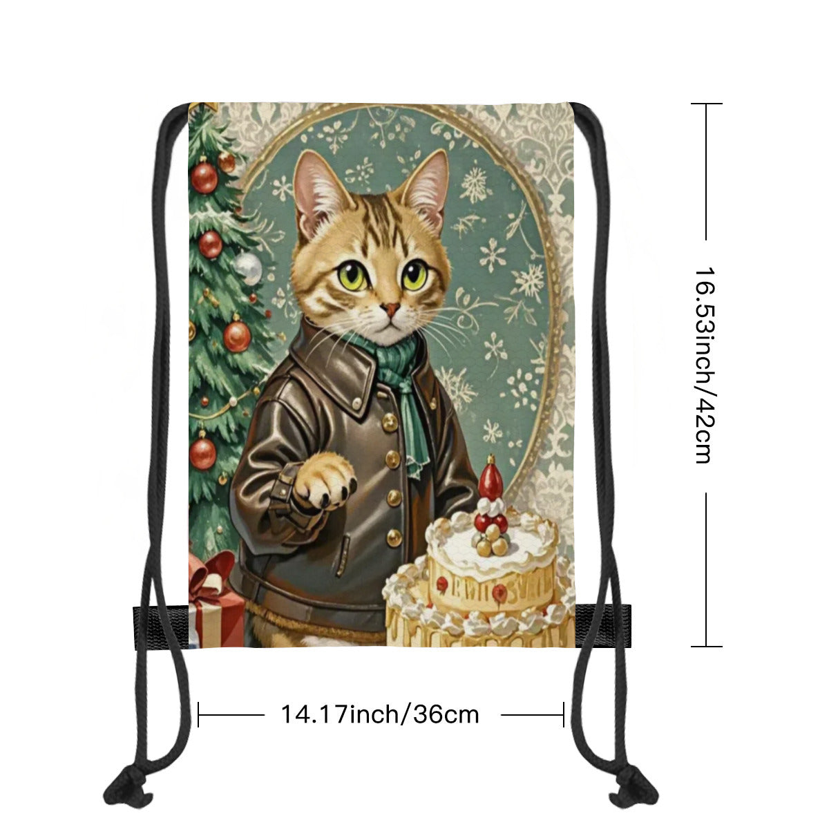 小猫 & 圣诞树 & 男孩抽绳包