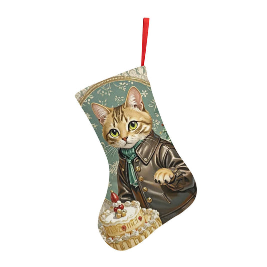 小猫 & 圣诞树 & 男孩圣诞袜