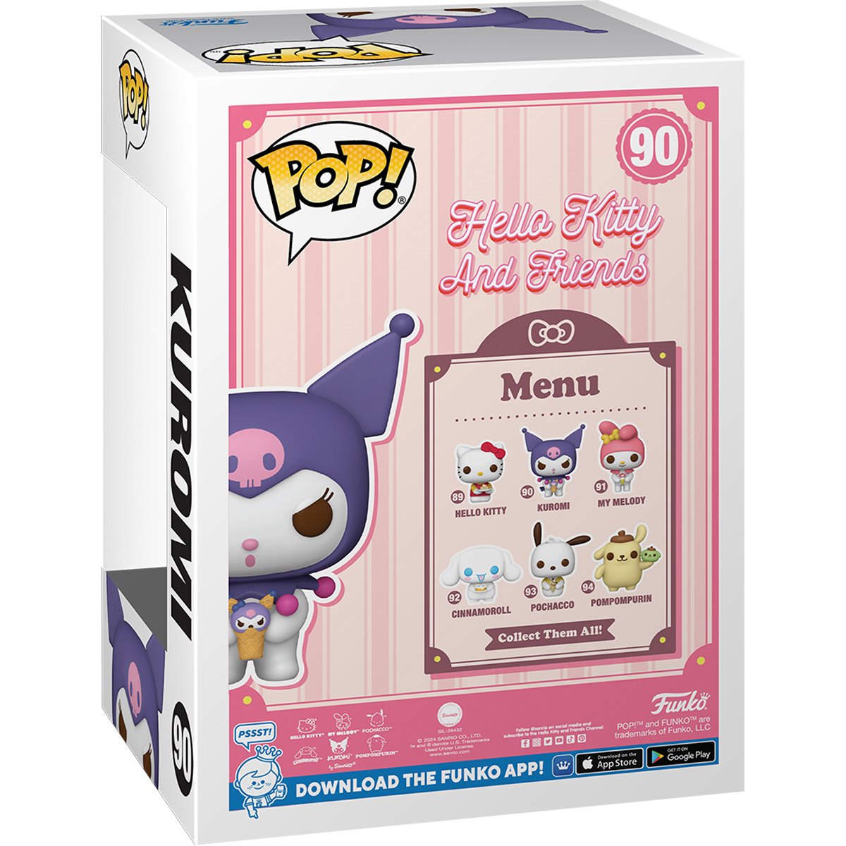 Hello Kitty 和朋友们 Kuromi 与甜点 Funko Pop!乙烯基公仔 #90 - 将于 2024 年 12 月下旬上市