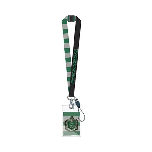 Harry Potter Slytherin Lanyard with Card Holder Monogram Harry Potter Key Chains