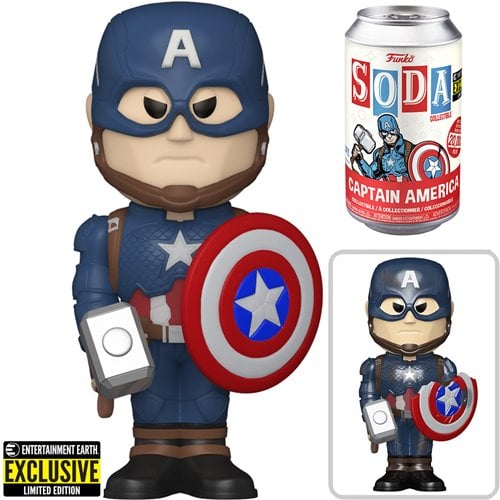 Avengers: Endgame Captain America Vinyl Funko Soda Figure - Limited Edition
